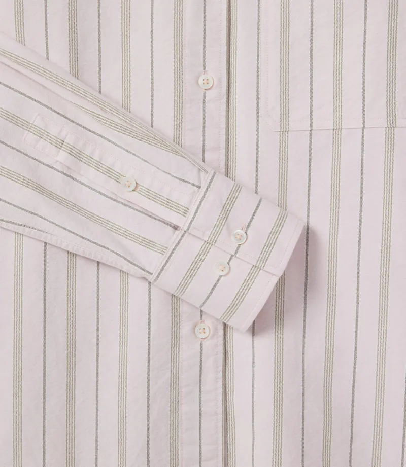 RM Williams Crisp Straight Shirt Pink Green-4